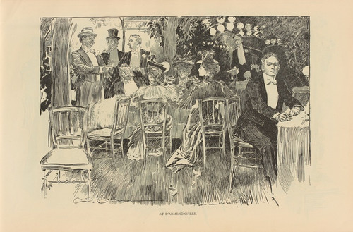 Digital Print - At DArmenonville by Charles Dana Gibson