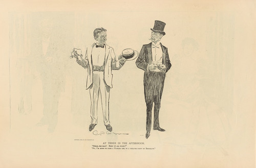 Digital Print - At three in the afternoon by Charles Dana Gibson