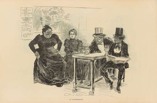 Digital Print - Au Montmartre by Charles Dana Gibson