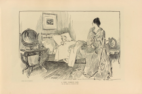 Digital Print - A very common case by Charles Dana Gibson