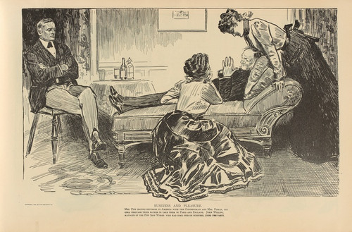 Digital Print - Business and Pleasure by Charles Dana Gibson