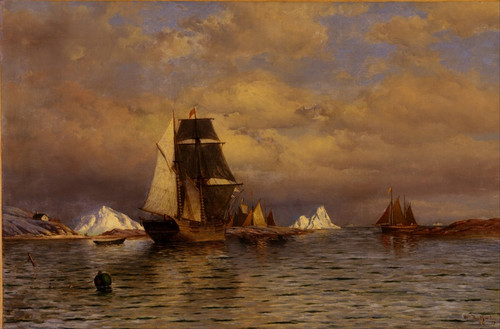 Digital Print - Looking out of Battle Harbor by William Bradford