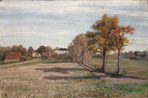 Digital Print - Manor outside Holmestrand by Frederik Collett