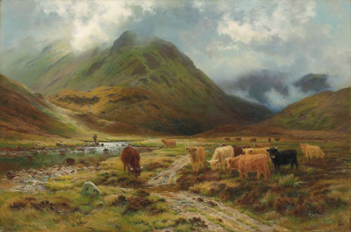 Digital Print - Glen at Inveroran, Perthshire by Louis Bosworth Hurt