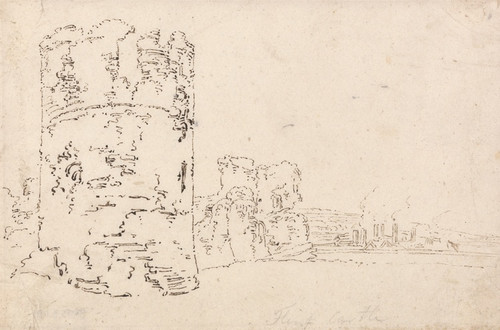 Digital Print - Flint Castle by Thomas Girtin
