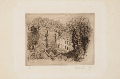 Digital Print - Maison de pcheurs by Henri Delavalle Digital Print - Maison de pcheurs by Henri Delavalle