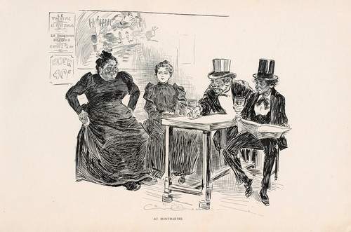 Digital Print - Au Montmartre by Charles Dana Gibson