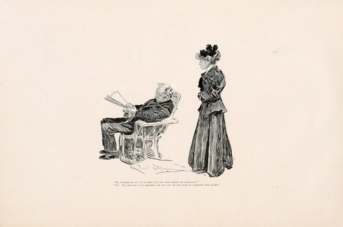 Digital Print - Did i understand you to say, John, that the tenor married the contralto' by Charles Dana Gibson