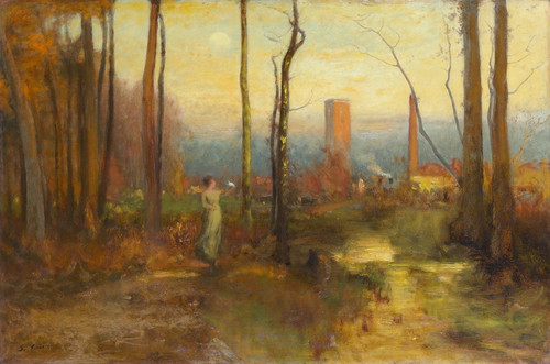Digital Print - The Mill Stream, Montclair, New Jersey by George Inness