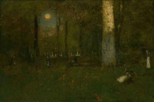 Digital Print - Picnic in the Woods, Montclair, New Jersey by George Inness