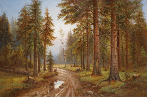 Digital Print - After The Rain by Simeon Fedorovich Fedorov