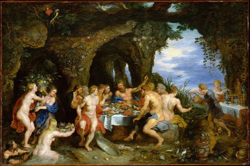 Digital Print - The Feast of Achelos by Peter Paul Rubens