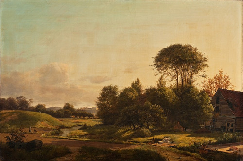 Digital Print - View Of Frederiksberg Palace From The Vicinity Of Ladegaardsvej by Anders Christian Lunde