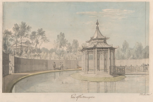 Digital Print - View of the Menagerie at Kew by Thomas Sandby