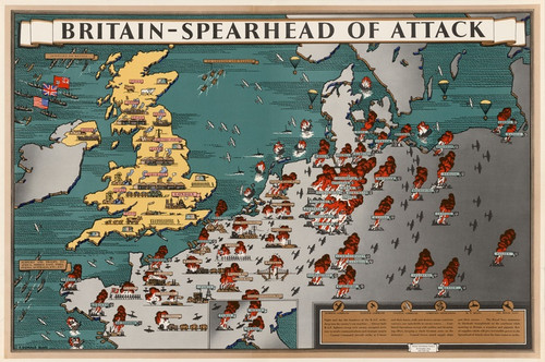 Digital Print - Britain - Spearhead of Attack by Frederick Donald Blake