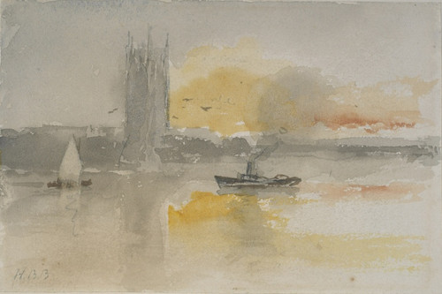 Digital Print - Houses of Parliament by Hercules Brabazon Brabazon