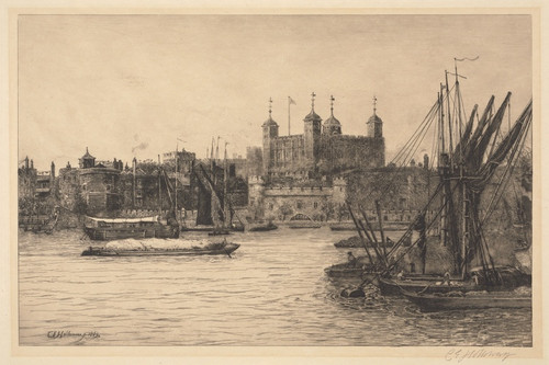Digital Print - The Tower of London by Charles E. Holloway Digital Print - The Tower of London by Charles E. Holloway
