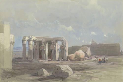 Digital Print - Fragments of a Colossal statue at the Memnonium, Thebes by David Roberts Digital Print - Fragments of a Colossal statue at the Memnonium, Thebes by David Roberts
