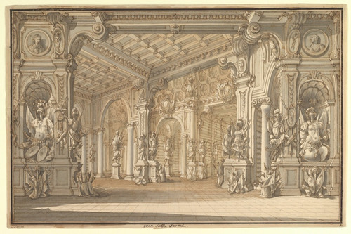 Digital Print - Design for a Stage Set by Carlo Zucchi the Younger