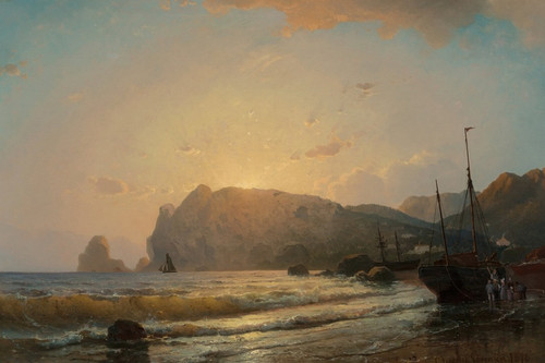 Digital Print - Day's end by Carl Frederik Srensen