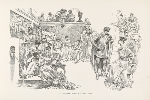 Digital Print - An afternoon reception in Herculaneum by Charles Dana Gibson