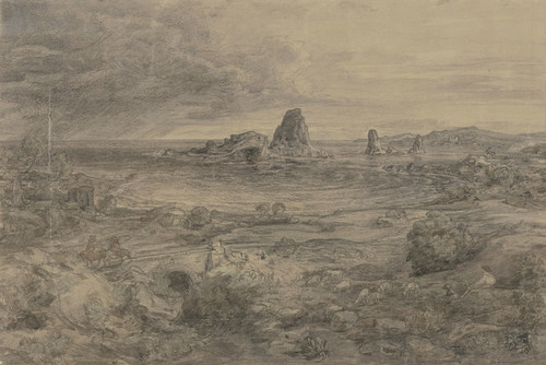 Digital Print - Die Zyklopenfelsen bei Sciacca. by Ludwig Metz Digital Print - Die Zyklopenfelsen bei Sciacca. by Ludwig Metz