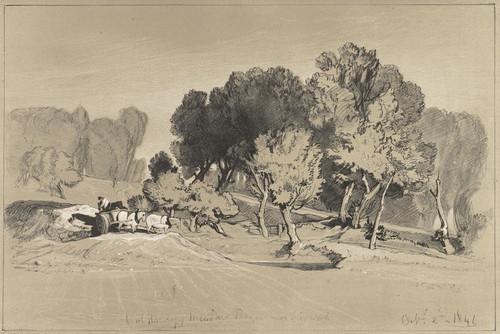 Digital Print - Col. Harvey's Meadow Thorpe and Norwich Oct. 2nd 1841 by Miles Edmund Cotman Digital Print - Col. Harvey's Meadow Thorpe and Norwich Oct. 2nd 1841 by Miles Edmund Cotman