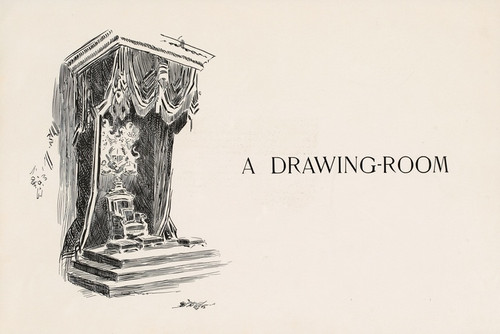Digital Print - A Drawing Room by Charles Dana Gibson