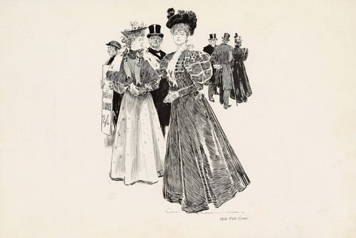 Digital Print - Hyde Park Corner by Charles Dana Gibson
