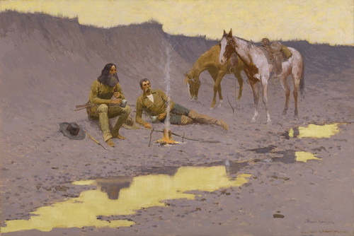 Digital Print - A New Year On The Cimarron by Frederic Remington