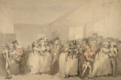 Digital Print - Box-Lobby Loungers by Thomas Rowlandson