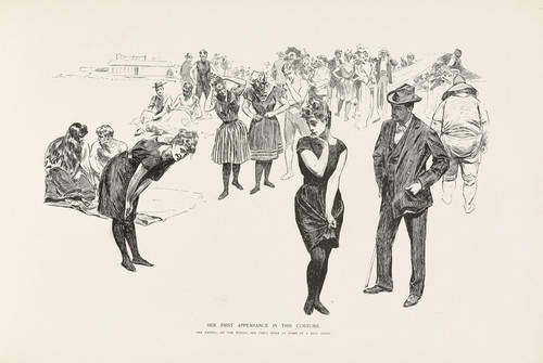 Digital Print - Her first appearance in this costume by Charles Dana Gibson