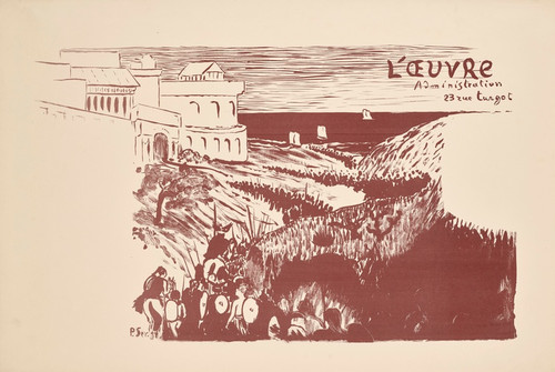 Digital Print - Affiche pour la pice Hrakla de Auguste Villeroy au Thtre de luvre dans la revue Revue encyclopdique Larousse by Paul Srusier