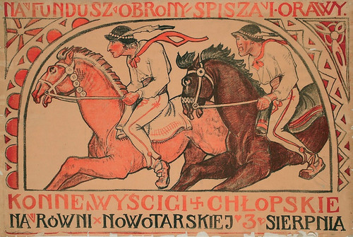 Digital Print - Konne wycigi chopskie na rwni nowotarskiej by Kazimierz Sichulski
