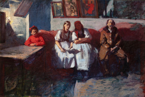 Digital Print - The Mikoajczyk family by Wodzimierz Tetmajer