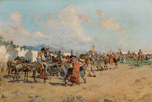 Digital Print - The Country Fair by Baldomer Galofre i Gimnez
