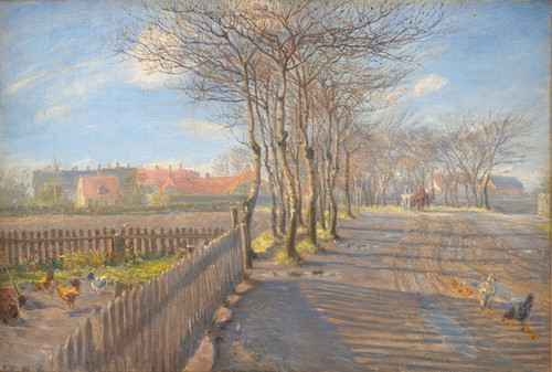Digital Print - Country Lane with Trees. Kastrup by Theodor Philipsen