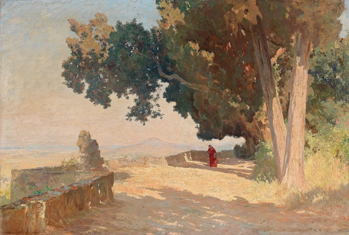 Digital Print - Morgensonne Villa d'Este by Othmar Brioschi