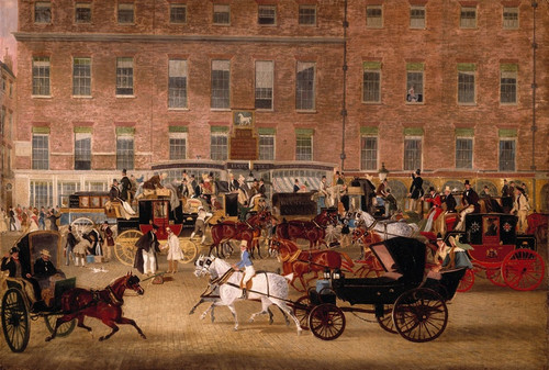 Digital Print - Hatchetts - the White Horse Cellar, Piccadilly by James Pollard