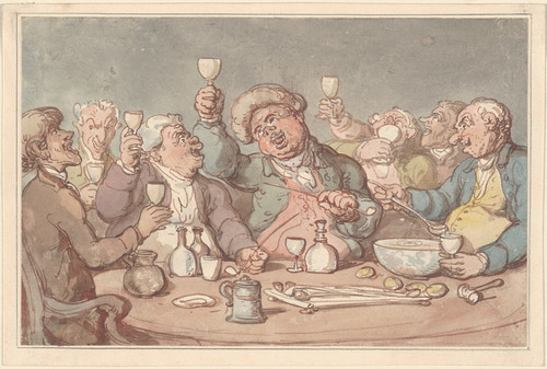 Digital Print - A drinking party by Thomas Rowlandson