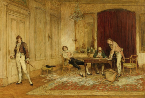 Digital Print - Hard Hit by William Quiller Orchardson