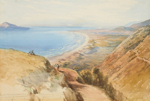 Digital Print - Horokiwi Road looking down to Paekakariki by Nicholas Chevalier