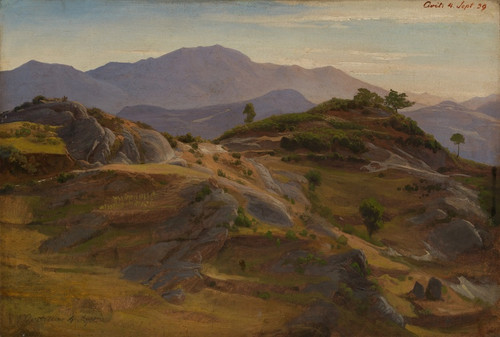 Digital Print - Landschaft bei Civitella by Johann Wilhelm Schirmer