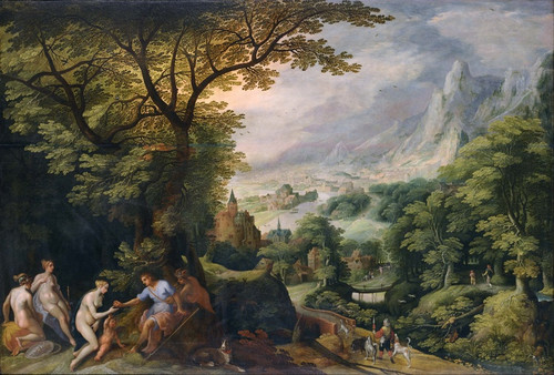 Digital Print - Landscape with the Judgement of Paris by Gillis van Coninxloo