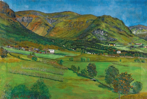 Digital Print - lhustunet, Jlster by Nikolai Astrup