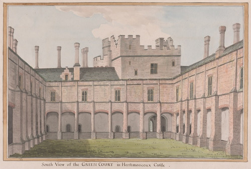 Digital Print - Herstmonceux Castle, East Sussex: South View of the Green Court by James Lambert of Lewes Digital Print - Herstmonceux Castle, East Sussex: South View of the Green Court by James Lambert of Lewes