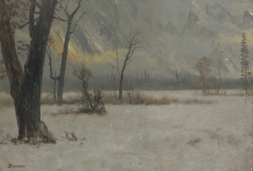 Digital Print - Winter Landscape by Albert Bierstadt
