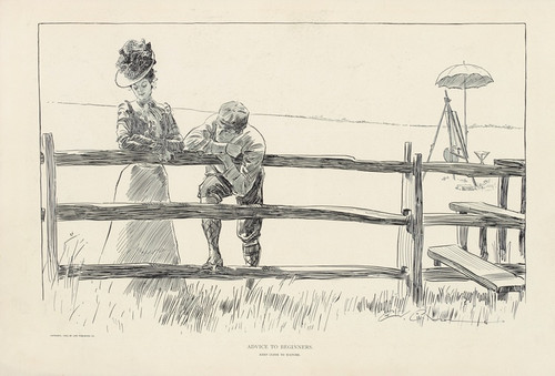 Digital Print - Advice to beginners by Charles Dana Gibson