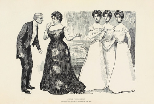 Digital Print - Awful predicament by Charles Dana Gibson