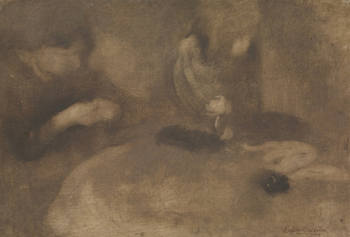 Digital Print - Women Sewing at a Table by Eugne Carriere